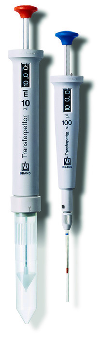 Brand Transferpettor Typ Digital, DE-M, 10-50 µl, mit Glaskapillare, #701817