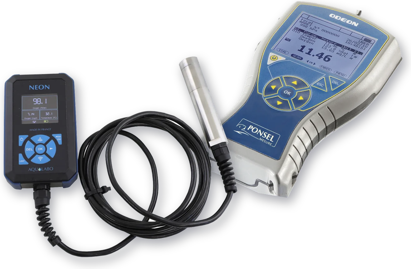 Aqualabo handheld meters NEON with oxygen sensor and ODEON