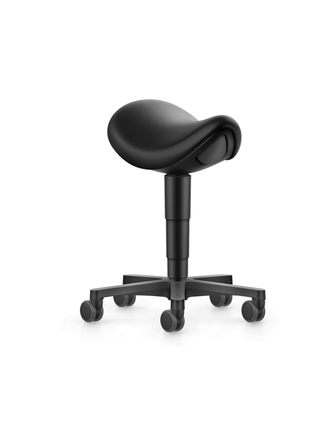 Bimos Laboratory Saddle Chair 2 (seat height 540–800 mm, faux leather), 9473L-MG01