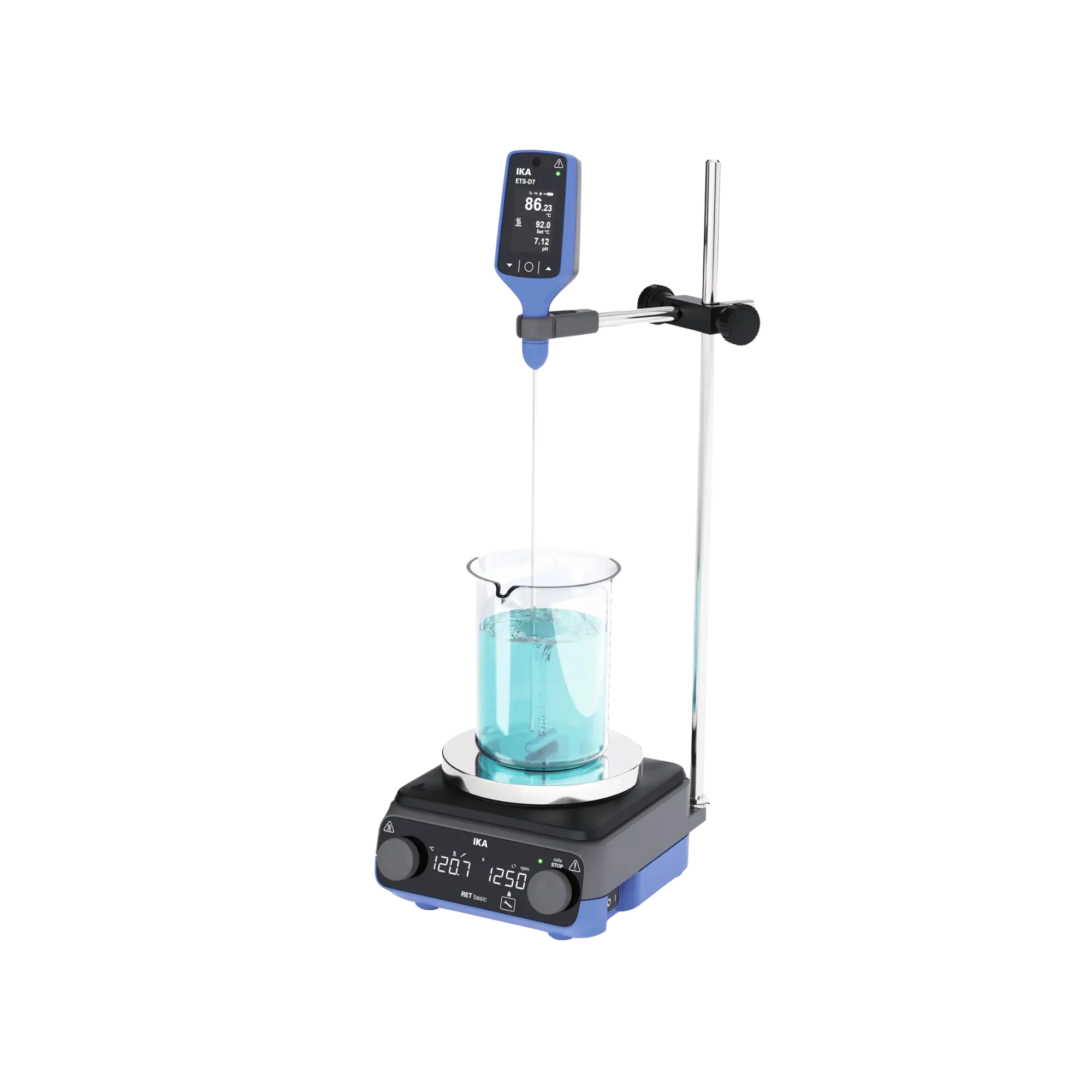 IKA RET basic ETS-D7 Solution Magnetic Stirrer Complete Package, stainless steel base, 0010016577