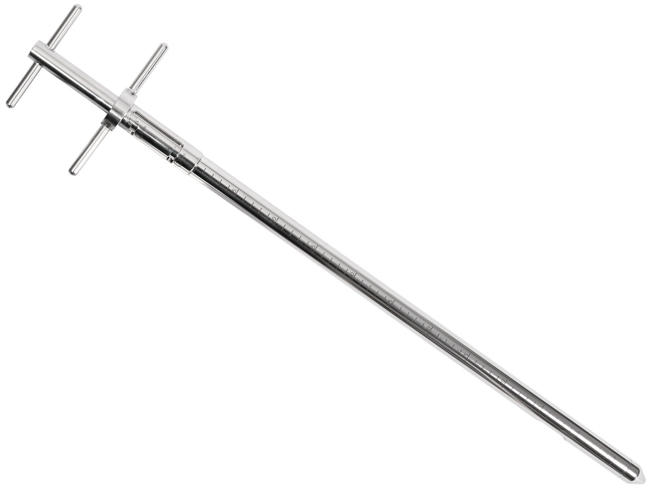 Bürkle Novartos Uno Pharma-Zonensammler 2-Fach, Edelstahl V4A, 600 mm Einstechtiefe, 5358-0600, Produktansicht