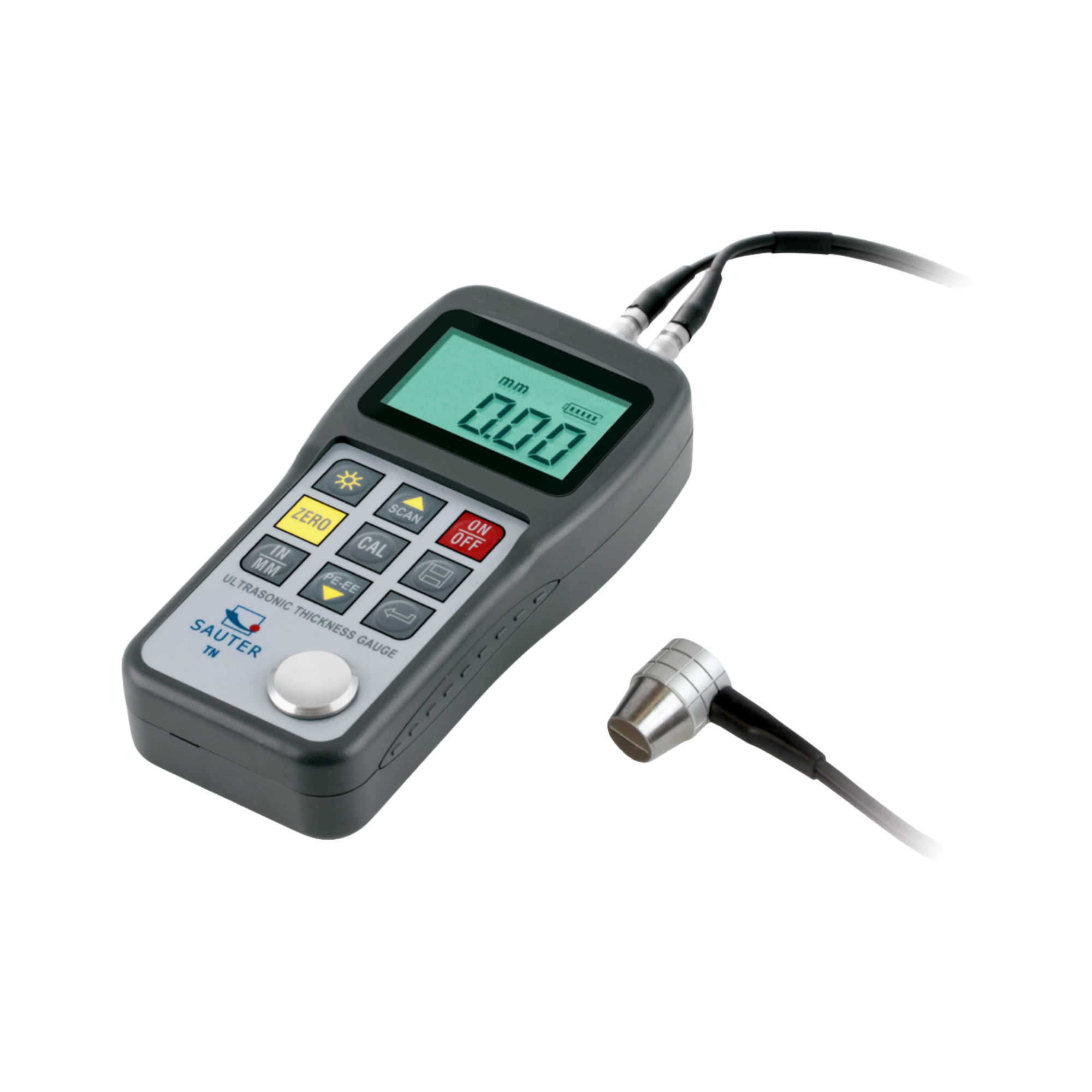 SAUTER TN 80-0.1US Ultraschall-Materialdickenmessgerät, externer Sensor, 80 mm