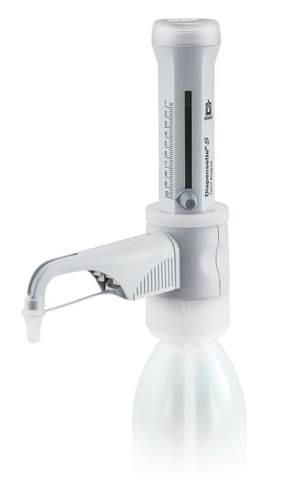 Brand bottle-top dispenser, Dispensette®S, Trace Analysis, DE-M, tantalum spring, 1–10 ml, without RDV, #4640240