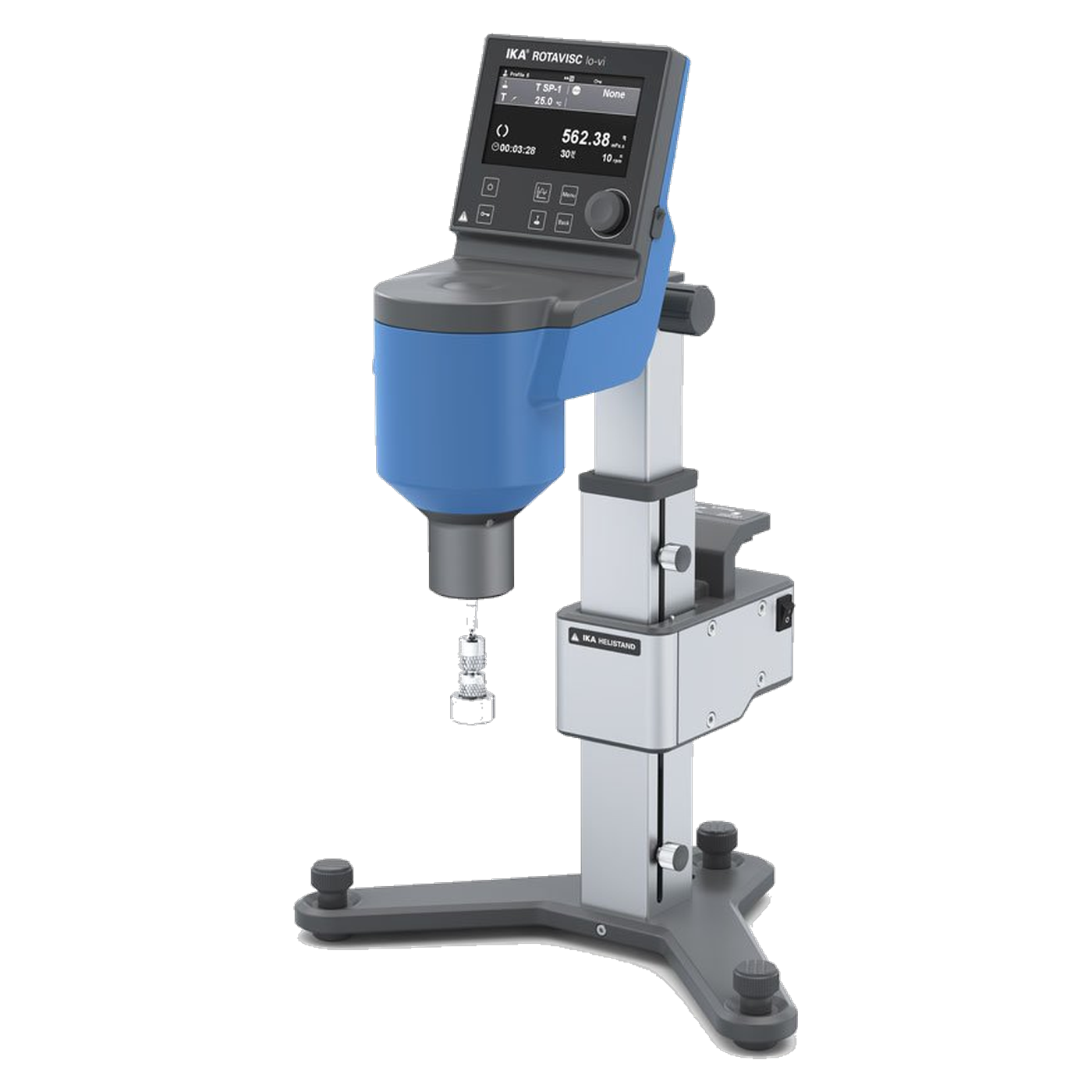 IKA ROTAVISC lo-vi HELI Complete, Rotationsviskosimeter 15 bis 6.000.000 mPas, elektrisches HELISTAND-Stativ