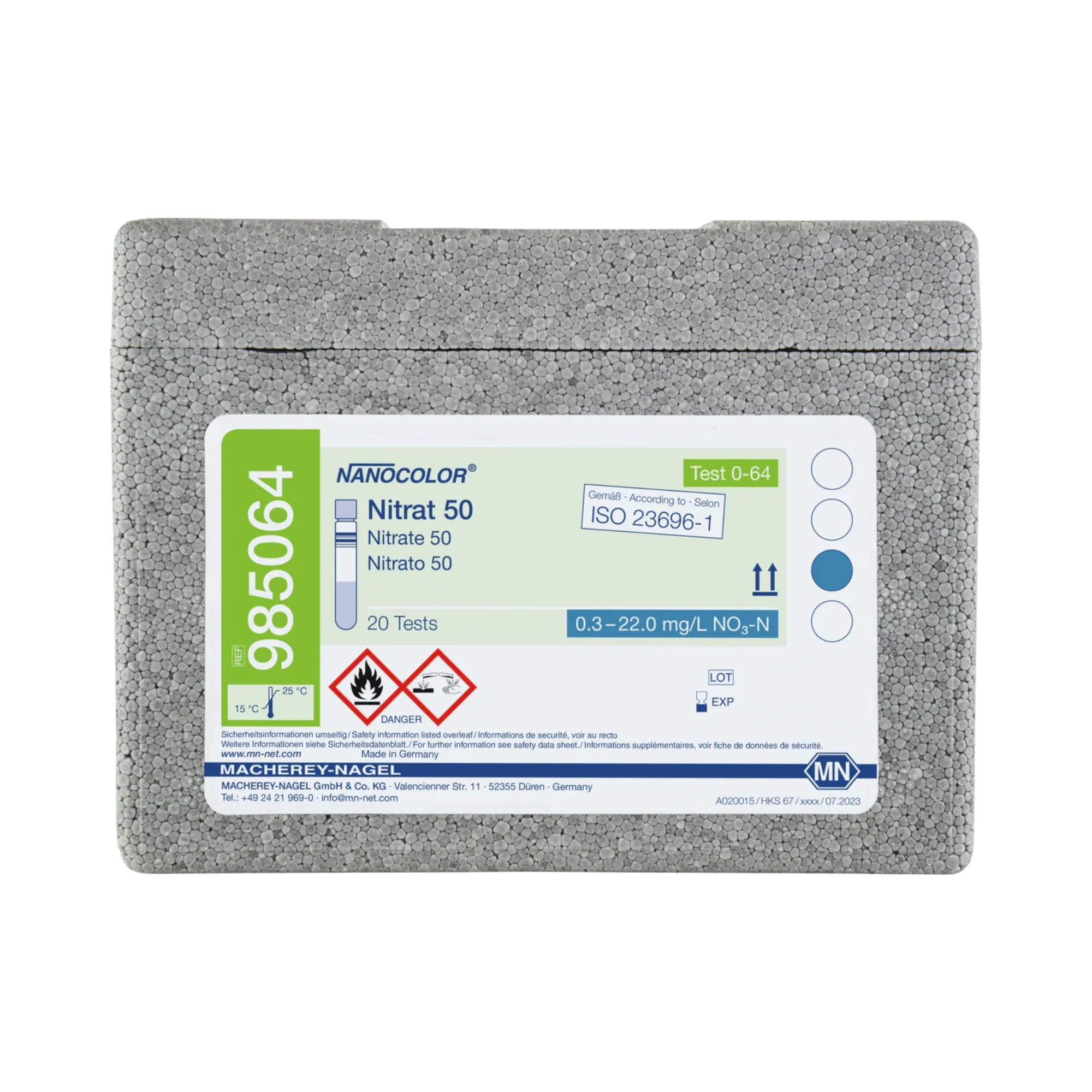 Macherey-Nagel NANOCOLOR Nitrat 50 Rundküvettentest, 985064