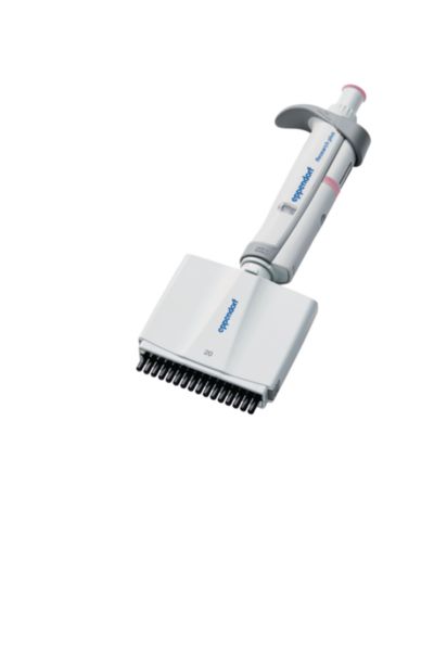 Eppendorf Research Pipette®plus G, 16-channel, variable, 1–20 µL, pearl white, incl. epT.I.P.S.®-Box, 3125000079
