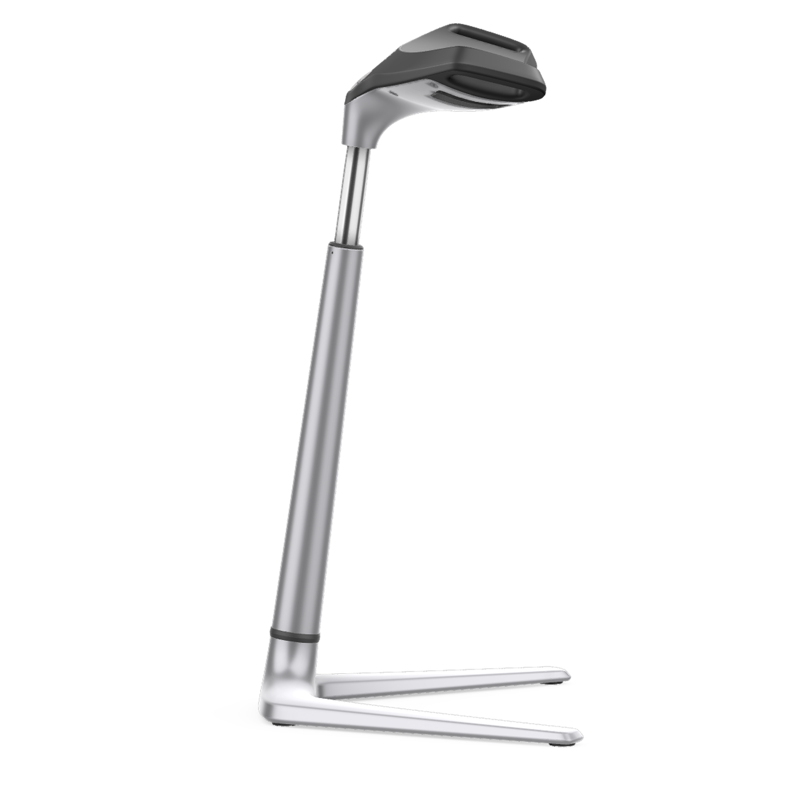 bimos Fin Stehhilfe mit schwarzem Sitz aus Integralschaum, Gestell Aluminium brillantsilber, 9144-2000