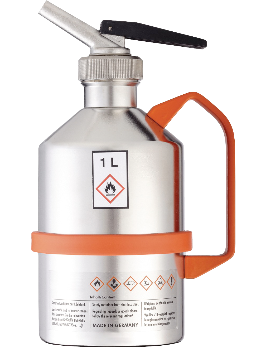 Bürkle Sicherheits-Kanne Edelstahl, V4A (1.4571), 1 l, 2601-1001, Produktansicht