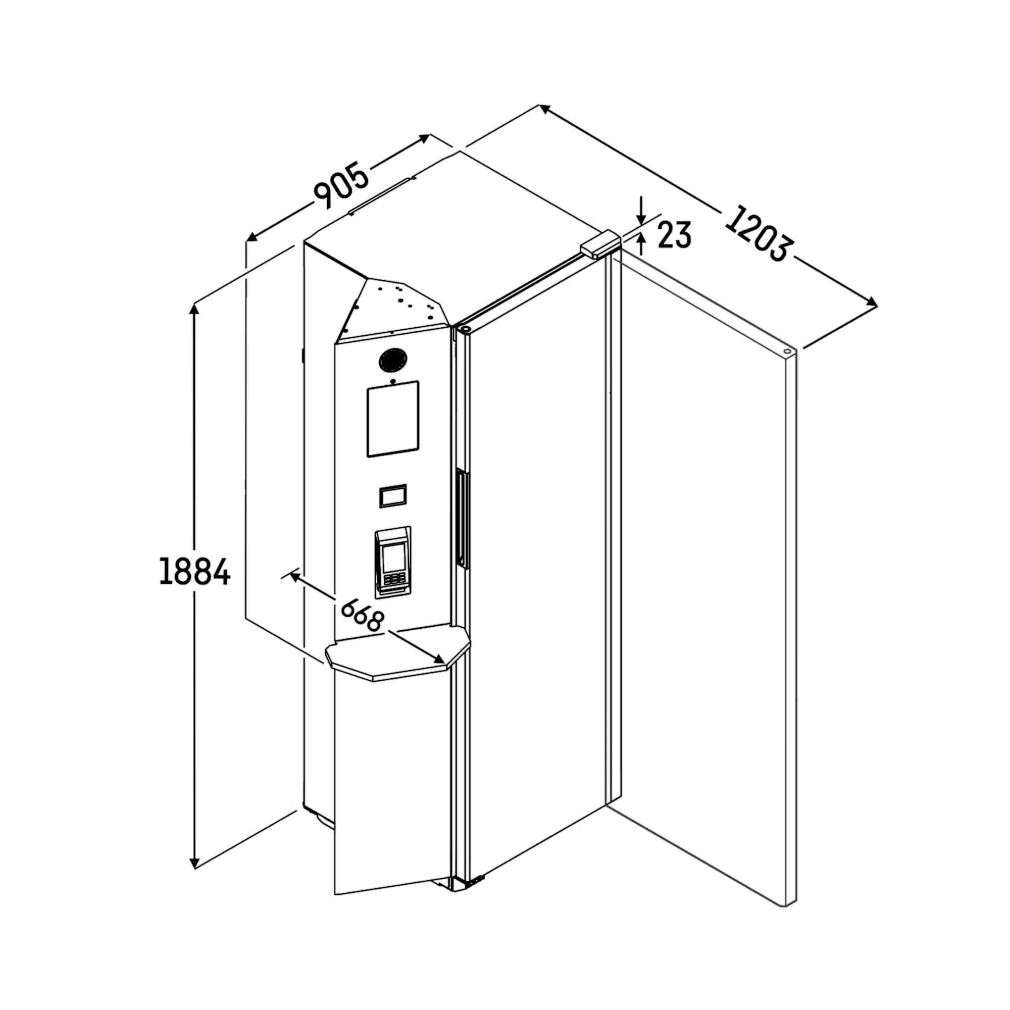 Liebherr SMRFvg 4011 drinks fridge, forced-air cooling, 286 l