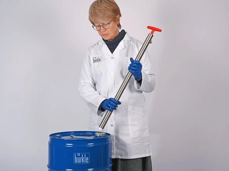 Bürkle, Stainless Steel Barrel Pump Spout, 91 cm, 540 ml per stroke, #5601-0800
