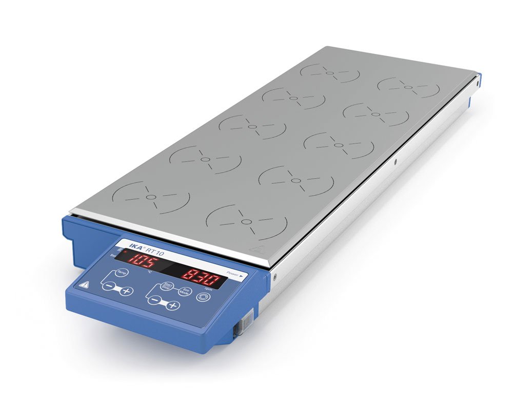 IKA magnetic stirrer with heating, 10 positions, RT 10, 0003691100