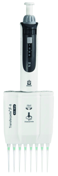®S Brand Transfer Pipette -8, 0.5–10 µl, variable, M8–10, DE-M, #705900
