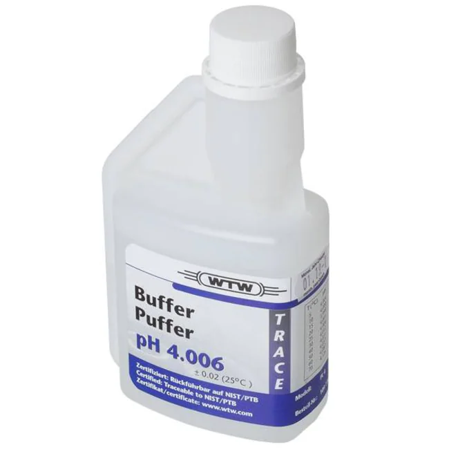 WTW Standard (DIN/NIST) buffer solution, 1 bottle containing 250 ml: pH 4.006 / 4.01, #109110