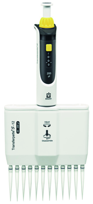 ®S-12 Brand Transfer Pipette, 20–200 µl, variable, M12-200, DE-M, #705930