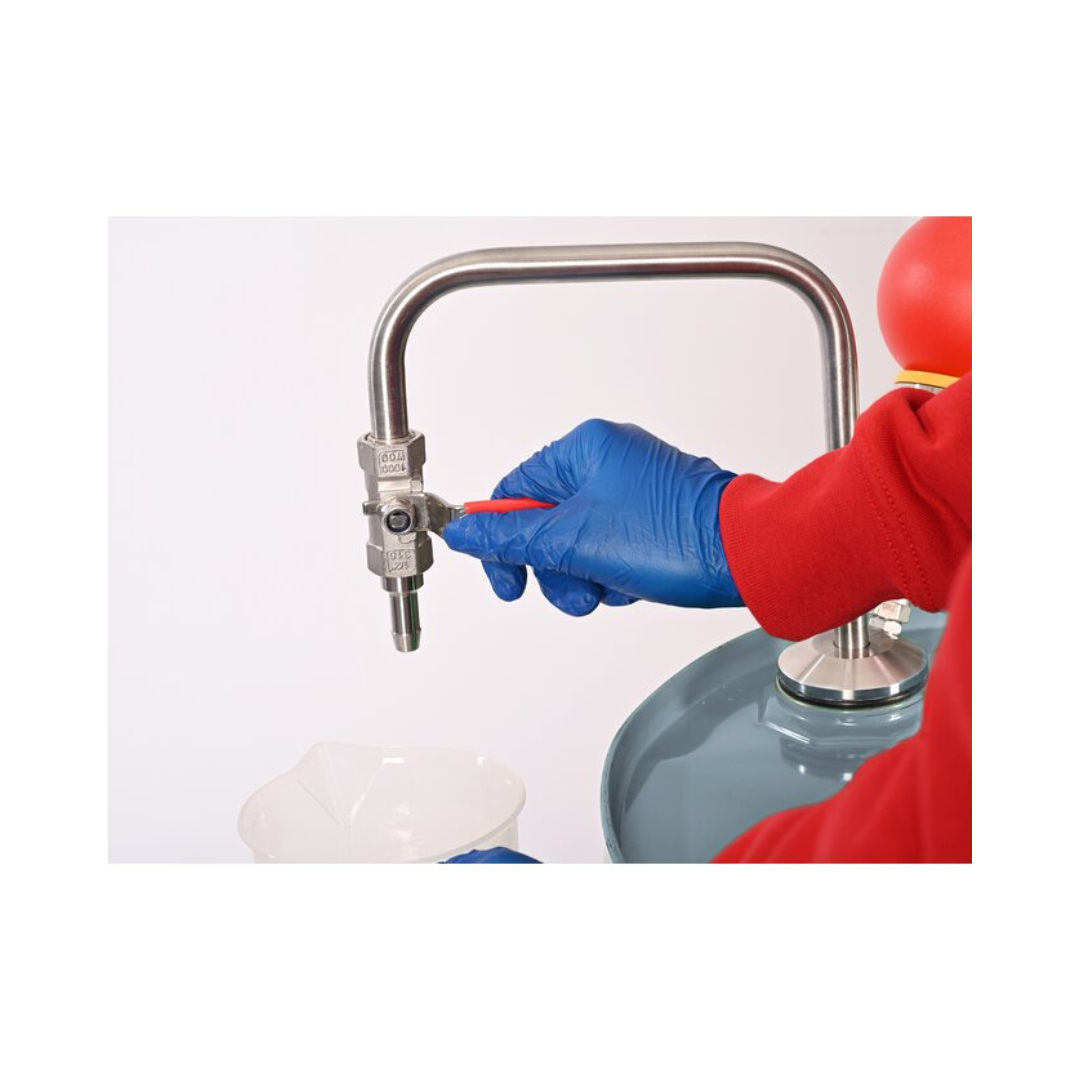 Bürkle hand pump for solvents, stainless steel, 60 cm, 5603-1000