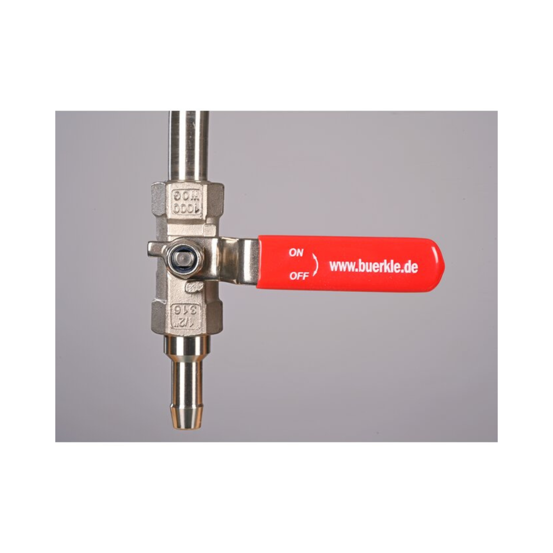 Bürkle hand pump for solvents, stainless steel, 60 cm, 5603-1000