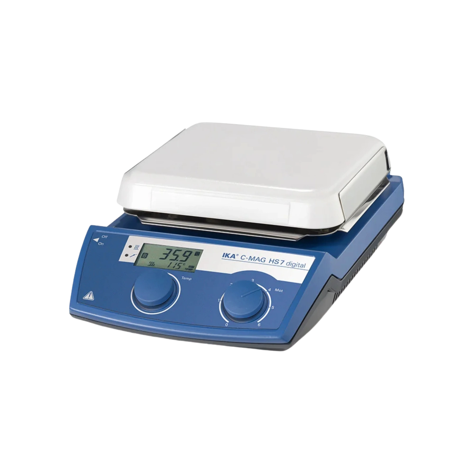 IKA C-MAG HS 7 digital magnetic stirrer with heating, chemical-resistant ceramic base, 0003487000