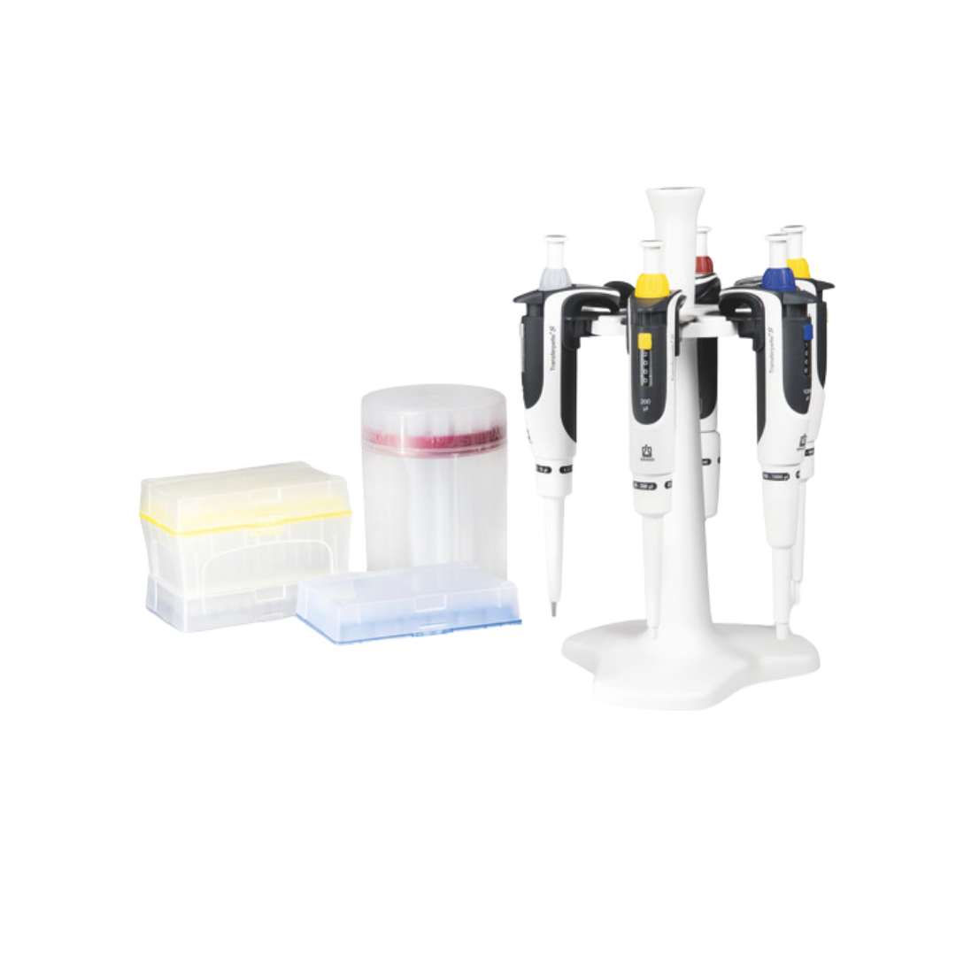 Brand Transferpette S Pipette Pack 1 (5 pipettes + carousel stand), 705896