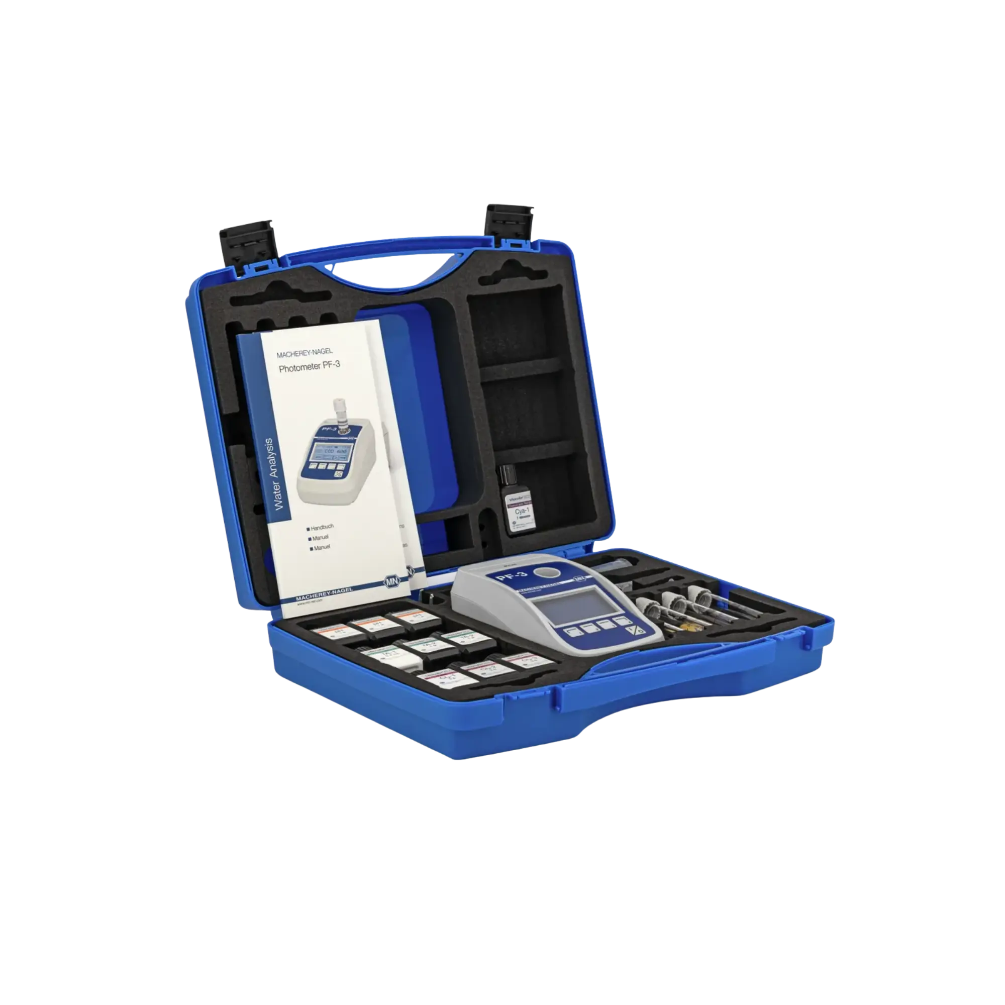 Macherey-Nagel Analysenkoffer mit PF-3 Pool, Cl2 fest, 934119