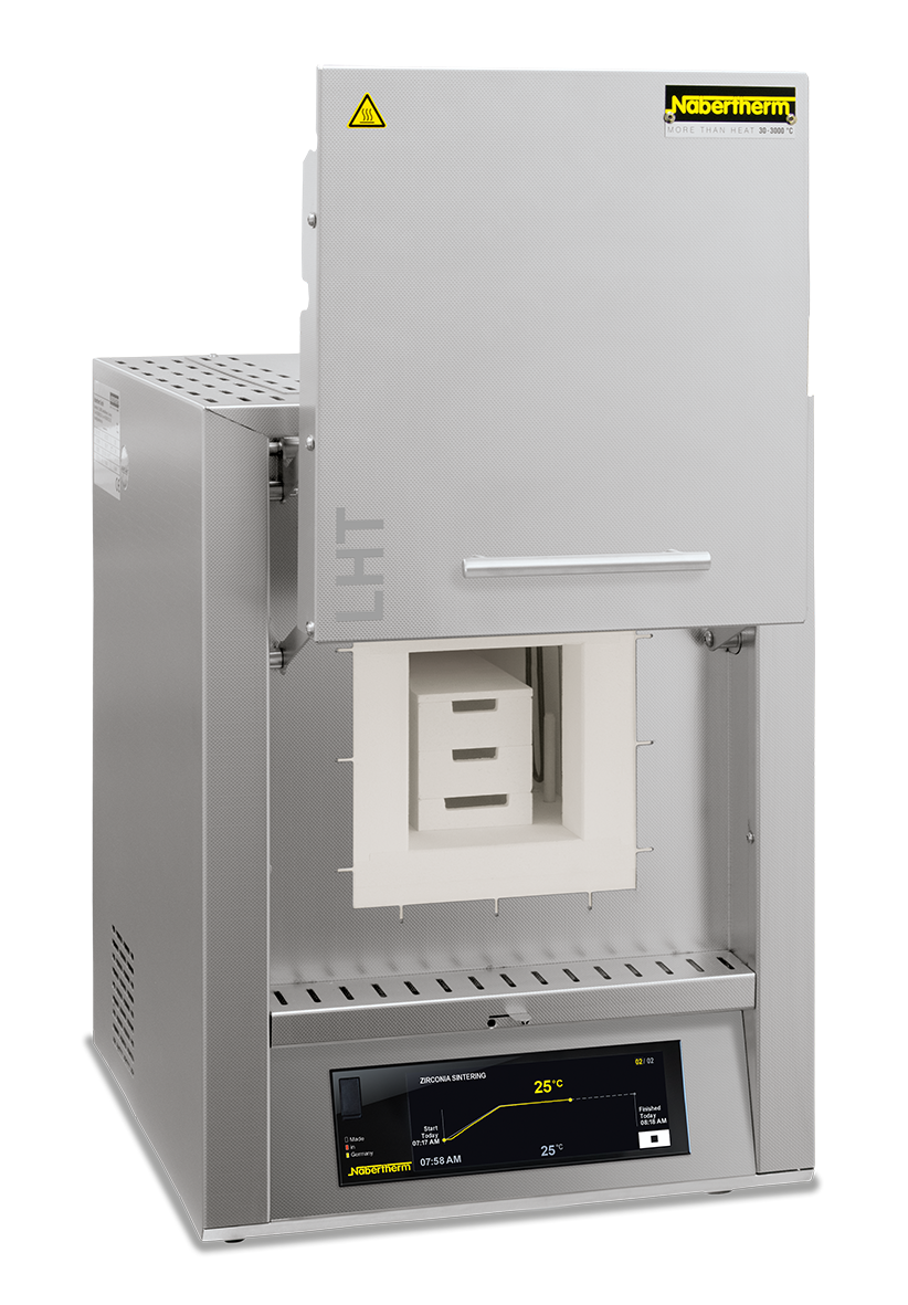 Nabertherm LHT 01/17 D/P580 high-temperature furnace, MoSi₂ heating elements, Tmax 1750°C, #LHT127WN2