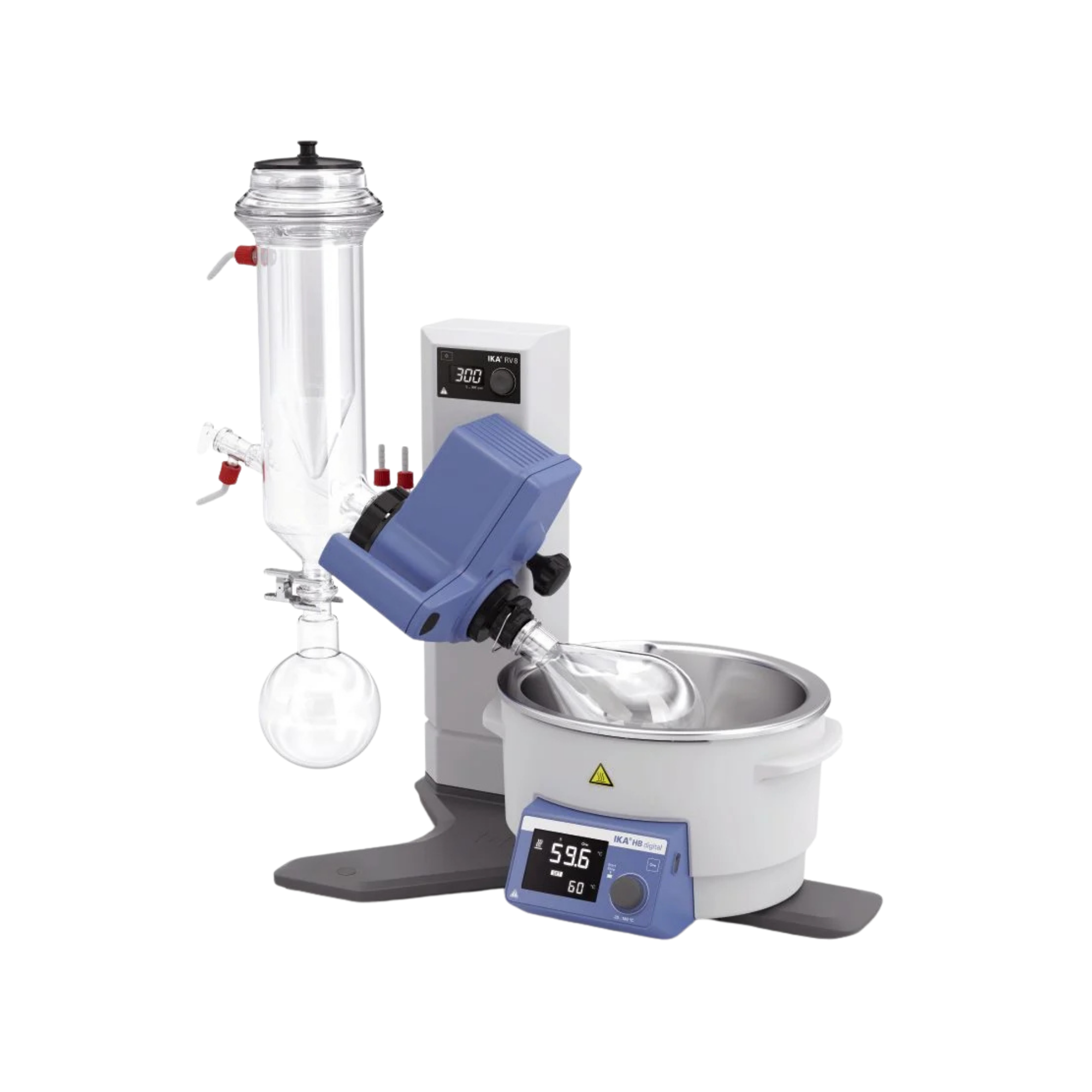 IKA RV 8 rotary evaporator with dry ice cooler, coated glass, 0010006360