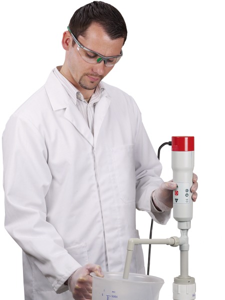 Bürkle, EnergyOne mains-powered barrel pump with spout, 70 cm, #5900-2070