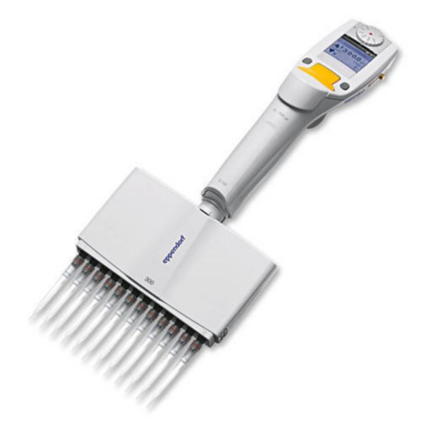 Eppendorf Pipette Xplorer®, 12-Kanal, variabel,15-300µl, orange, 4861000155
