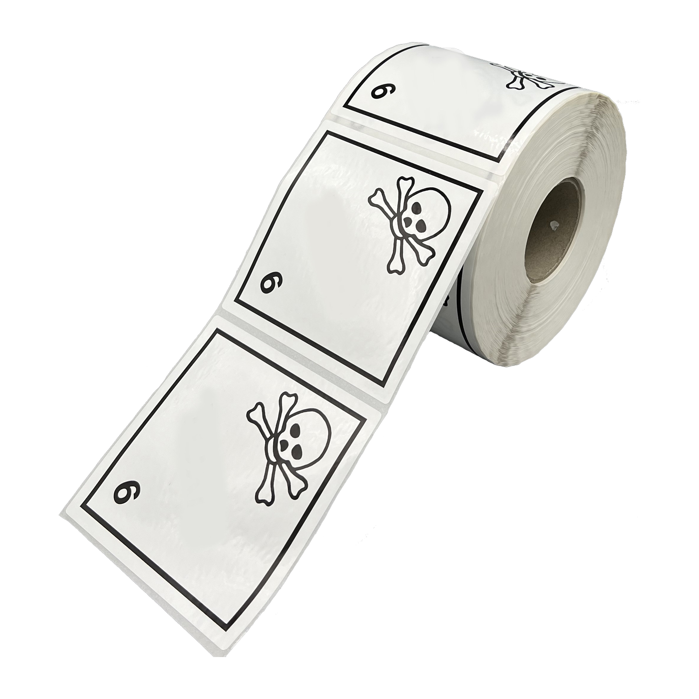 Giese-GEF Gefahrgutetikett Klasse 6.1 (Giftige Stoffe), 100 x 100 mm, Haftfolie, Rolle à 1.000 Stk., 610-10-1