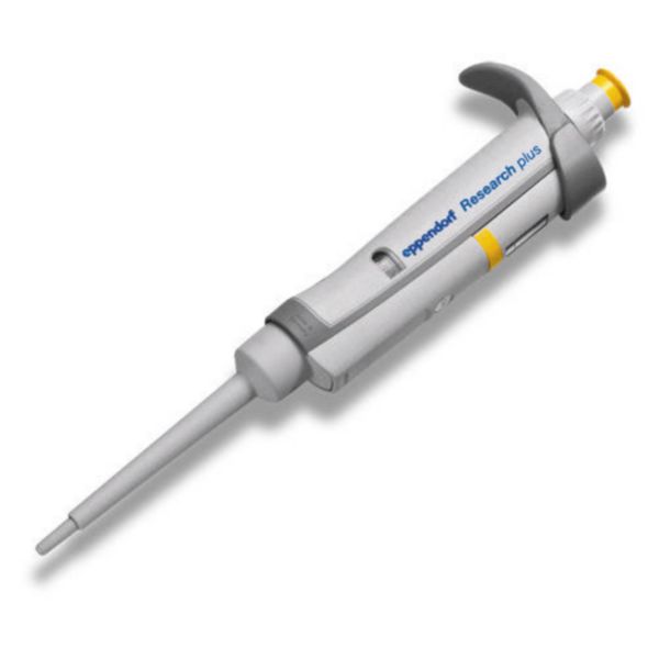 Eppendorf Research Pipette®plus G, single-channel, variable, 2–20 µL, yellow, epT.I.P.S.®-Box, 3123000039