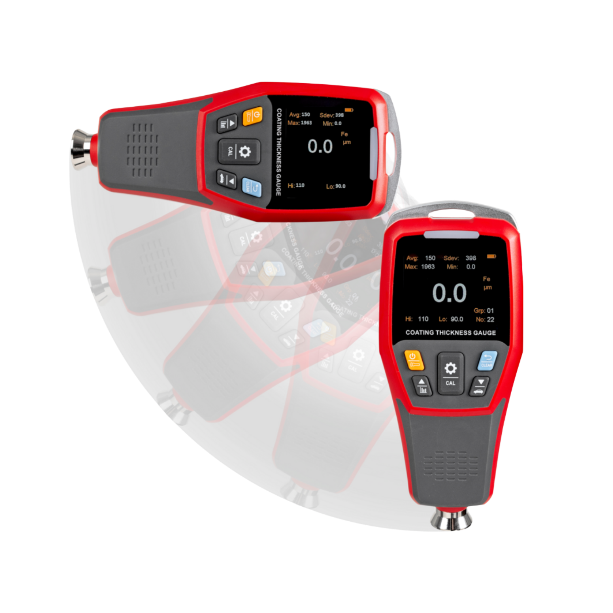 SAUTER JCT 100 coating thickness gauge, Fe/NFe combination sensor, internal measuring cell