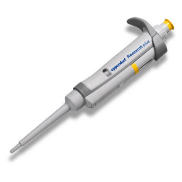 Eppendorf Pipette Research® plus G, Einkanal, variabel, 20 - 200 µL, gelb, epT.I.P.S.®-Box, 3123000055