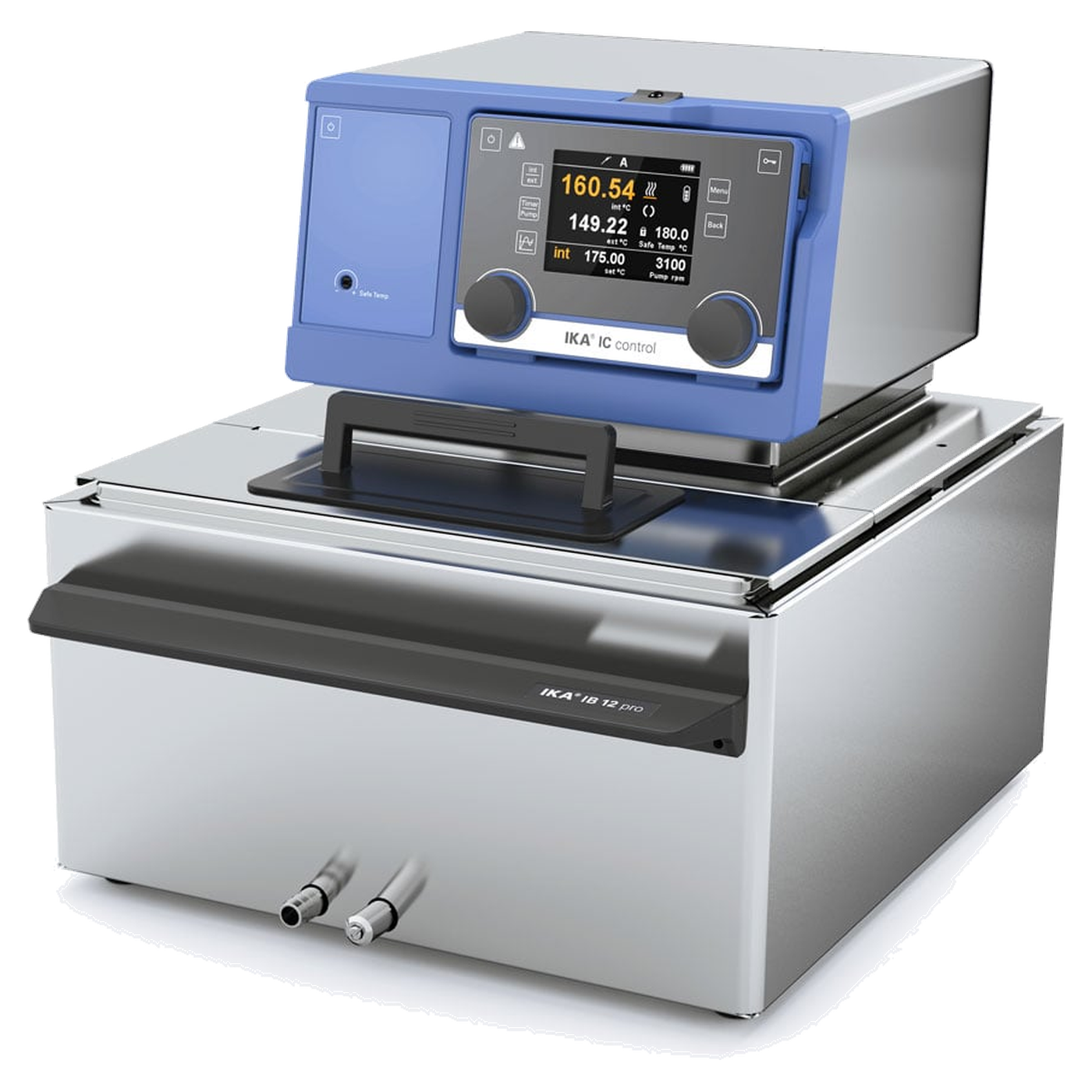 IKA IC control pro 12 c Bad-Package, Edelstahlbad IB 12 pro mit Deckel, TFT-Display