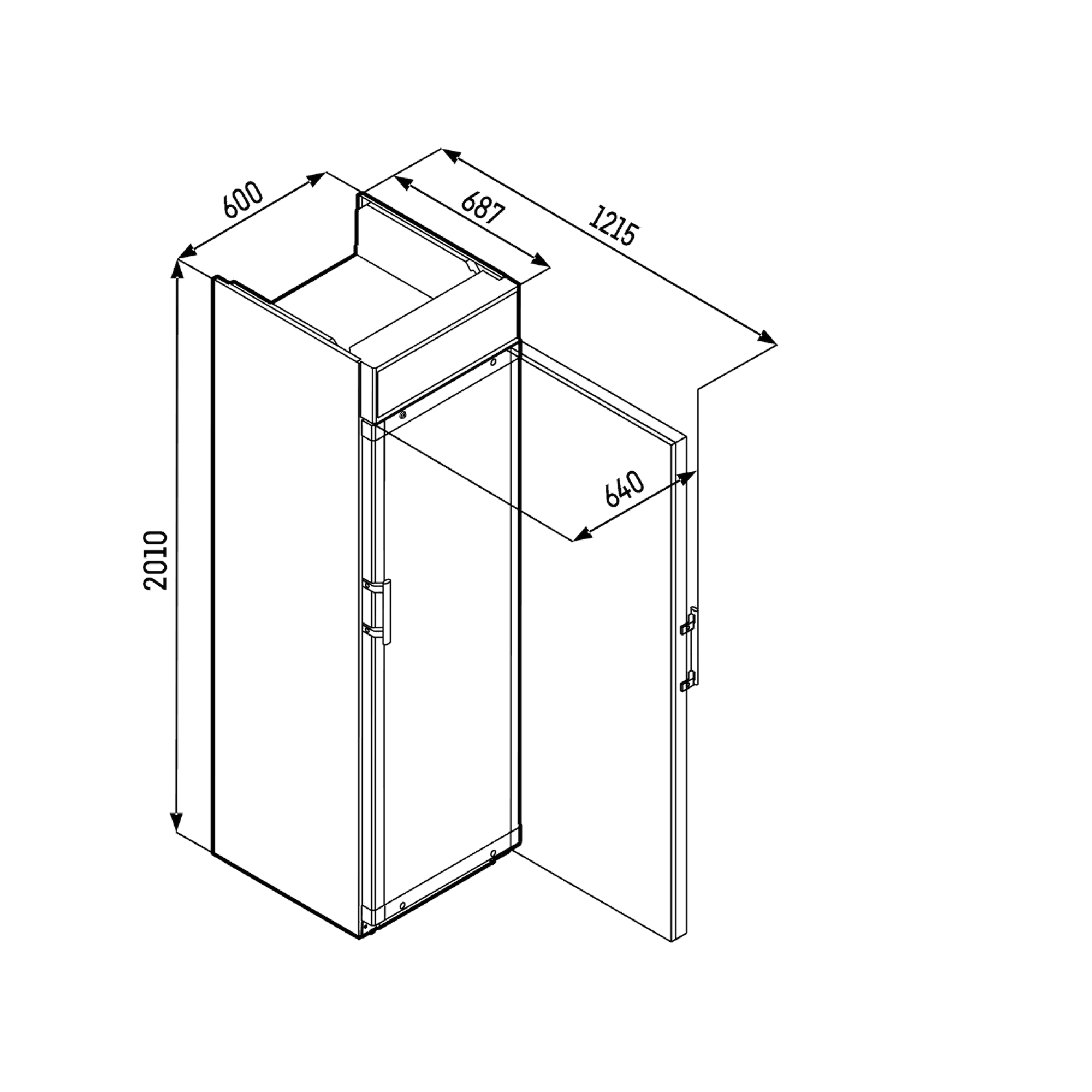 Liebherr FKDv 4213 drinks fridge, 385 litres with glass door, black, 090926051