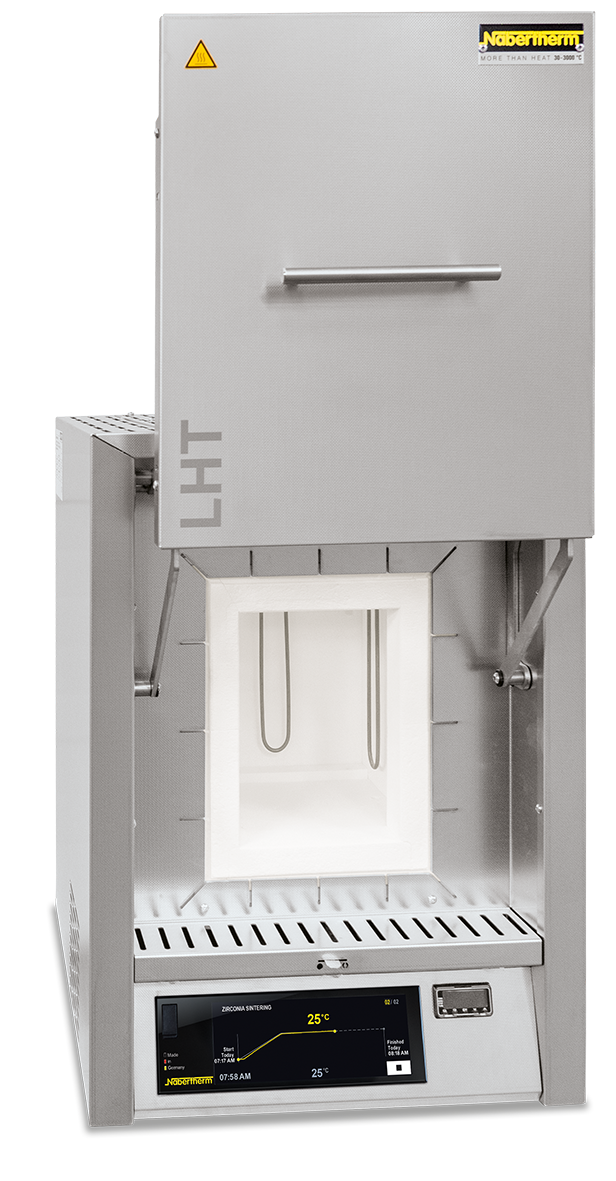 Nabertherm LHT 03/17 D/P580 high-temperature furnace, MoSi₂ heating elements, Tmax 1750°C, #LHT327WN1