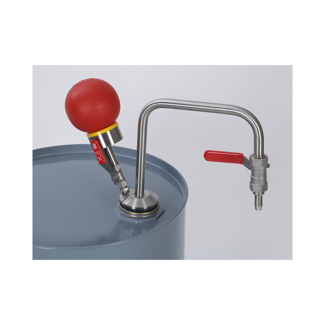 Bürkle hand pump for solvents, stainless steel, 60 cm, 5603-1000