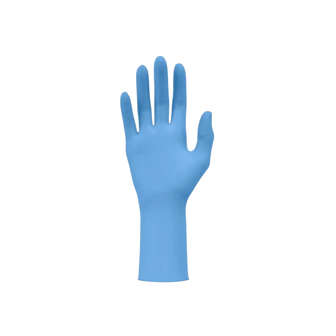 Meditrade Nitrile ® x-long protective gloves (290 mm, blue, 10 x 100 per box)