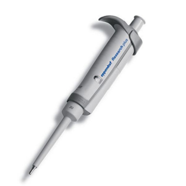 Eppendorf Research Pipette®plus G, single-channel, fixed, 20 µL, light grey, 3124000032