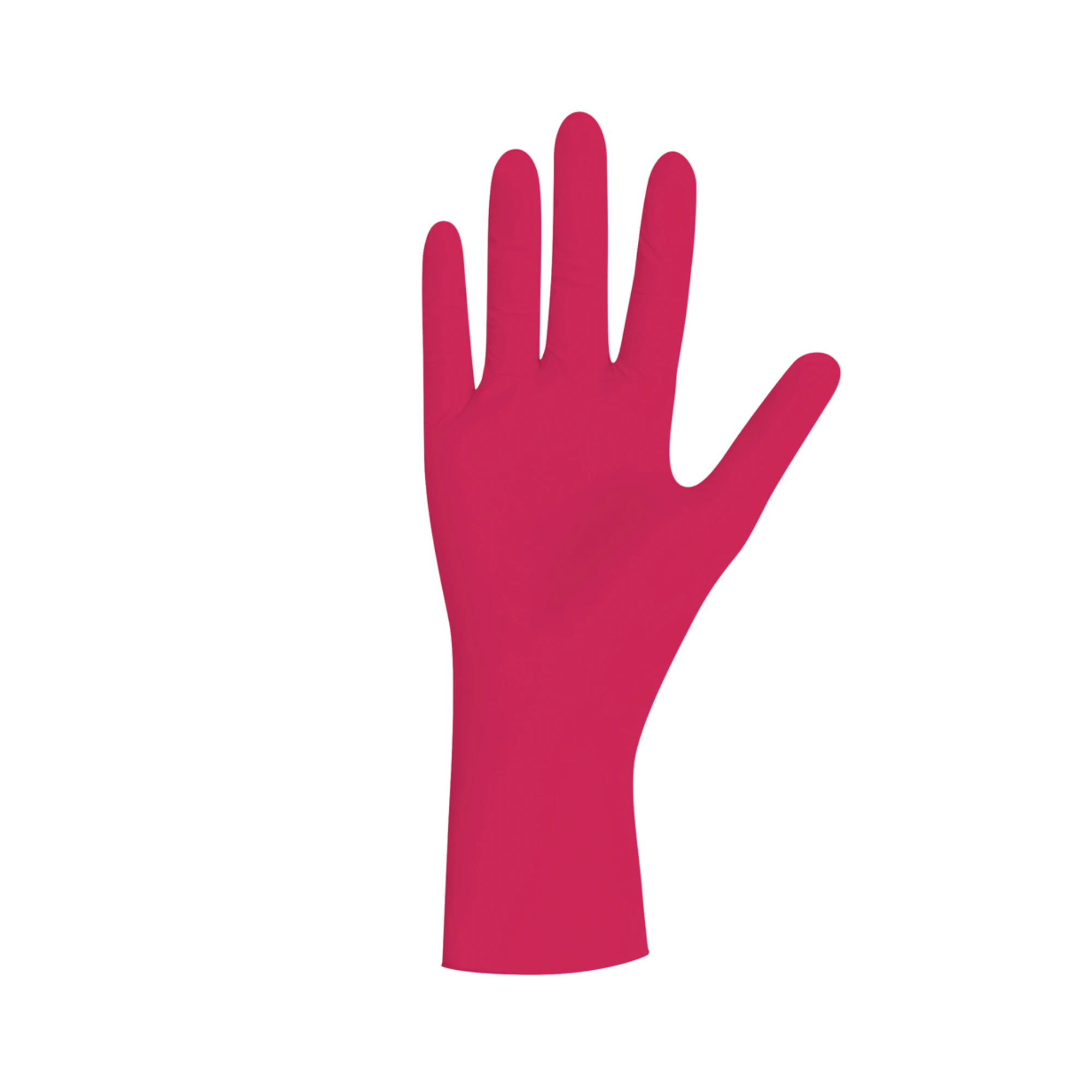 Unigloves Red Pearl Nitrile Gloves, Red, Powder-free, Size M, GP0063