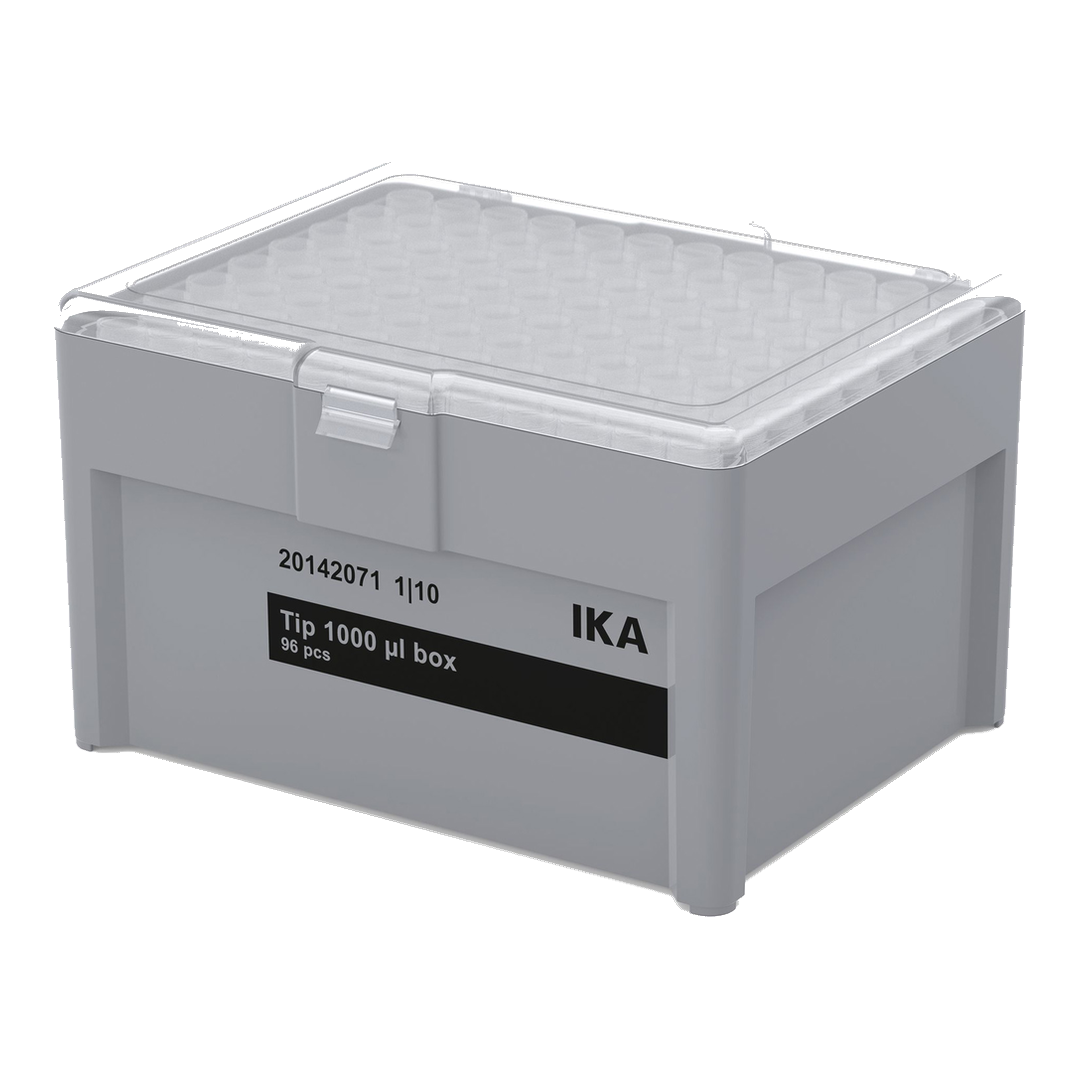 IKA Tip 1000 µl box Pipettenspitzen, 96 Stück, unsteril, für IKA PETTE 100-1000 µl