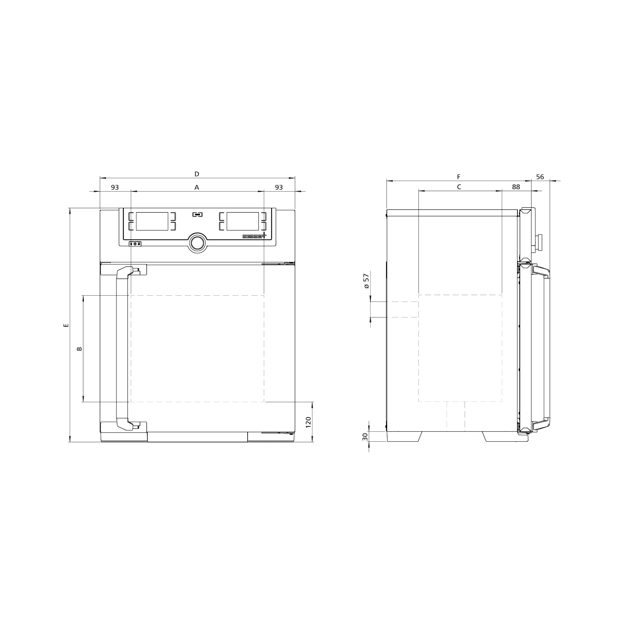 Memmert SN30plus Hot-Air Steriliser, 32 L, Natural Convection, TwinDISPLAY – Class IIb medical device
