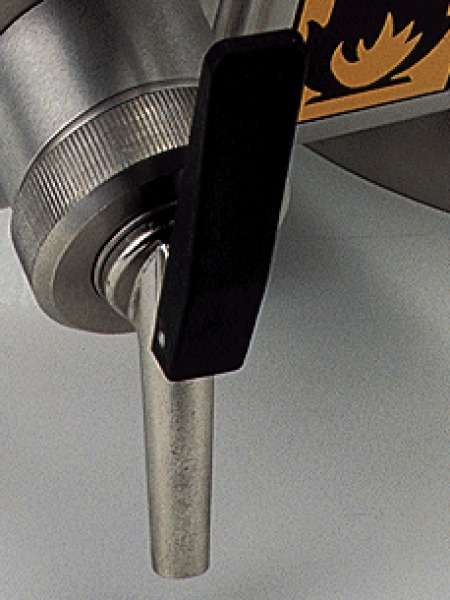 Bürkle, V2A safety container, tap, pressure relief valve, 25L, #2601-4025