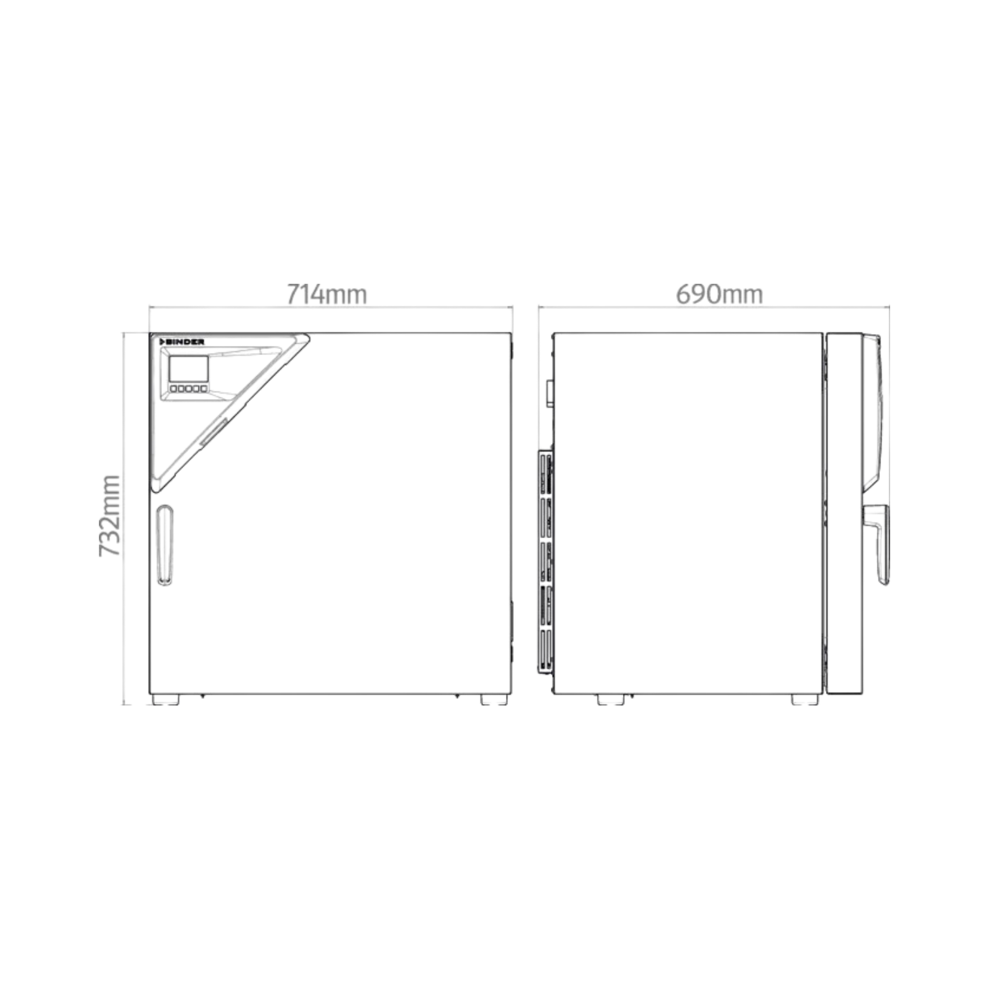 BINDER FP 115 drying and heating oven with forced air circulation, 116 litres, 300 °C, 230 V, 9010-0364
