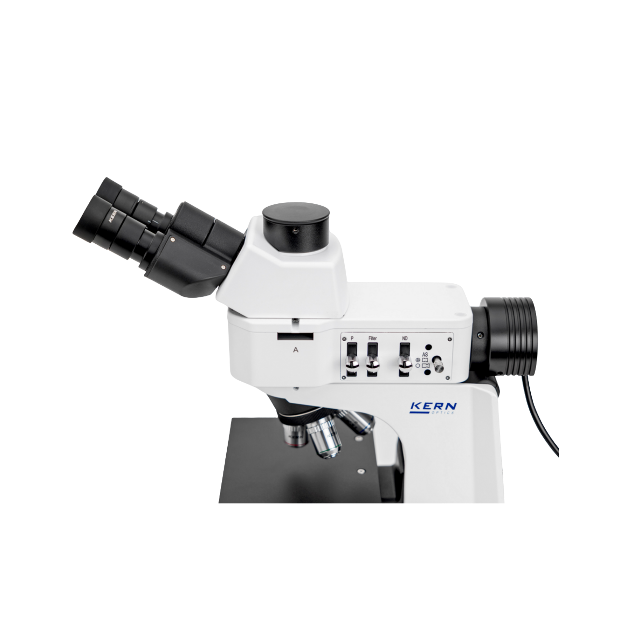KERN OKM 173 Metallurgical Microscope, reflected light, trinocular, infinite-corrected optics