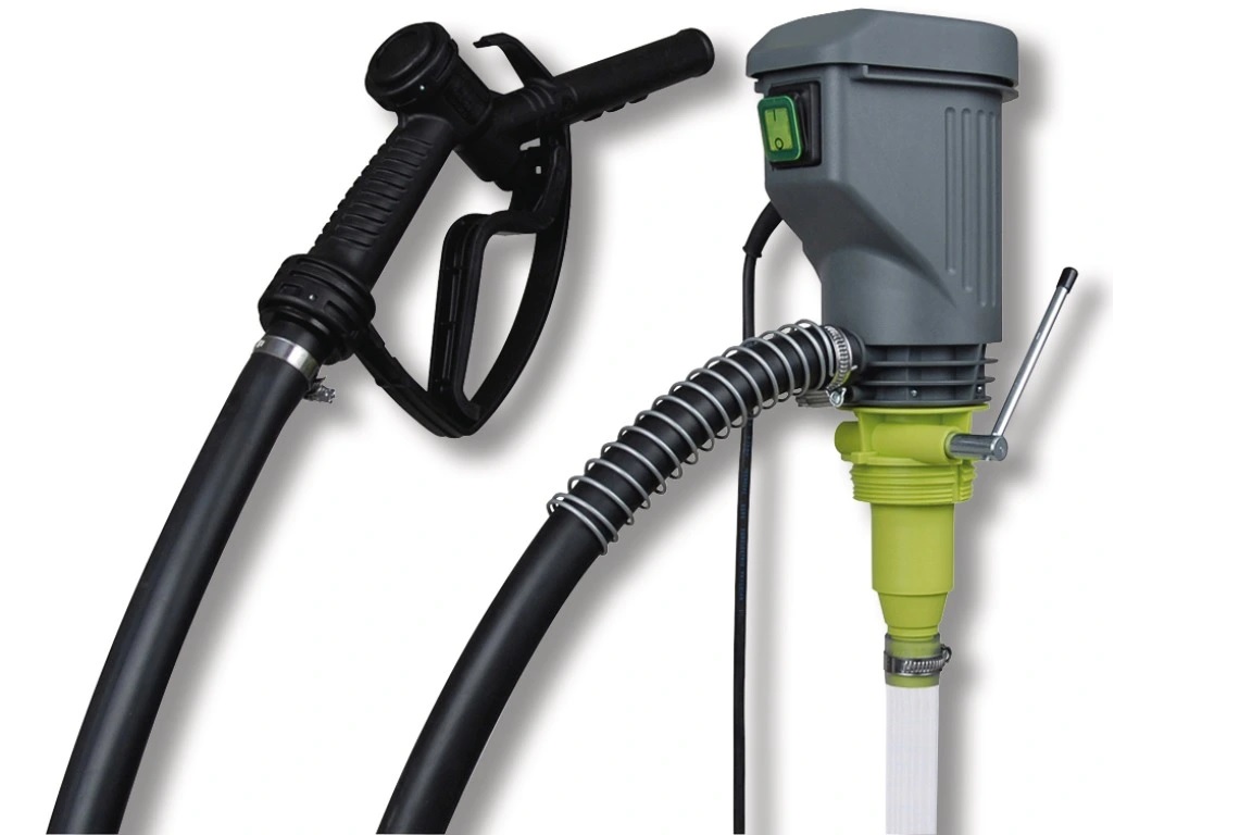 Bürkle, Petro electric drum pump, with automatic dispensing nozzle, #5780-0041