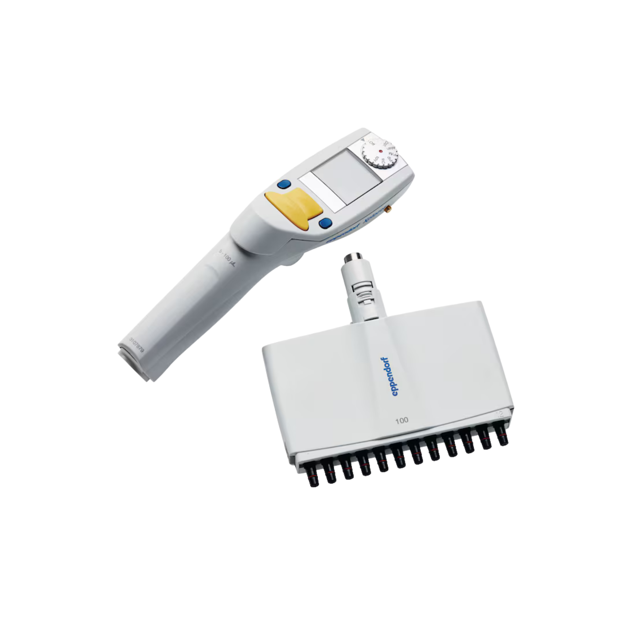 Eppendorf Xplorer pipette, 12-channel, variable volume 0.5–10 µl, medium grey, 4861000112