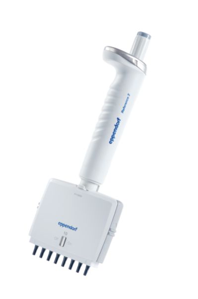 Eppendorf Pipette Reference®, 2 G, 8-channel, variable, 0.5–10 µL, medium grey, 4926000018