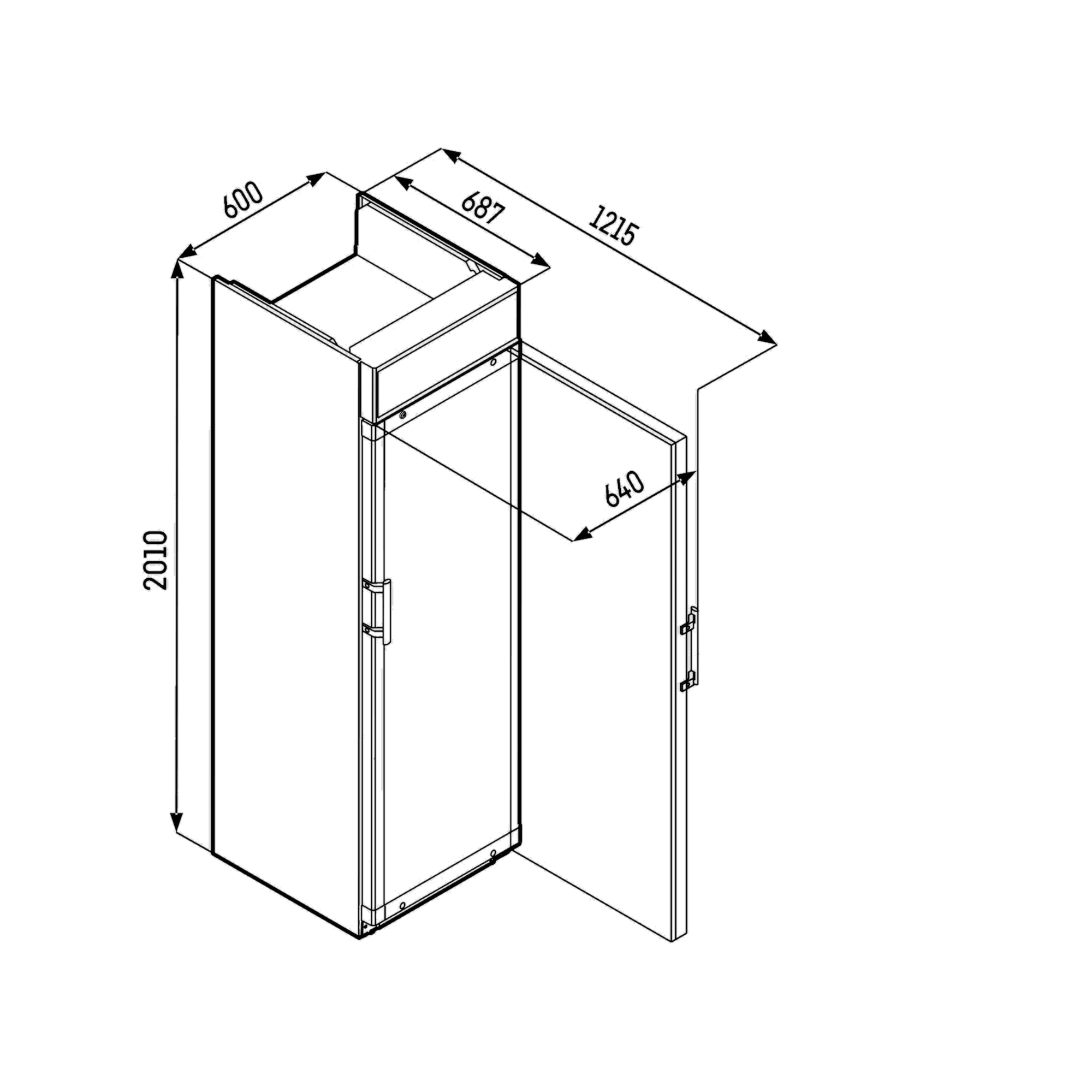 Liebherr FKDv 4203 drinks fridge, forced-air cooling, 385 l