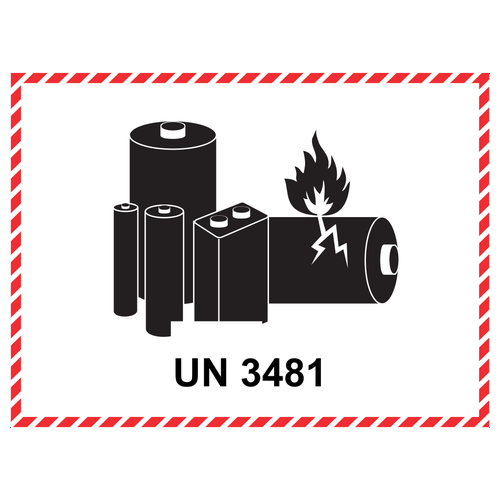 UN 3481 Li-Ionen-Akku im Gerät (ADR 9)