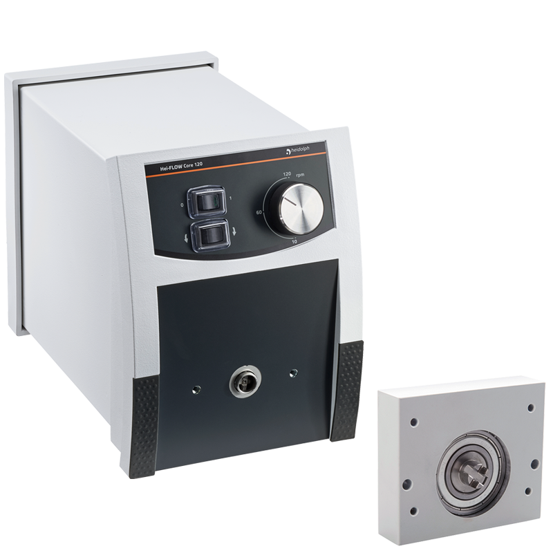 Heidolph Hei-FLOW Core 120 Multi Schlauchpumpe, 10 bis 120 rpm, mit Mehrkanaladapter, 523-50013-00, Produktansicht