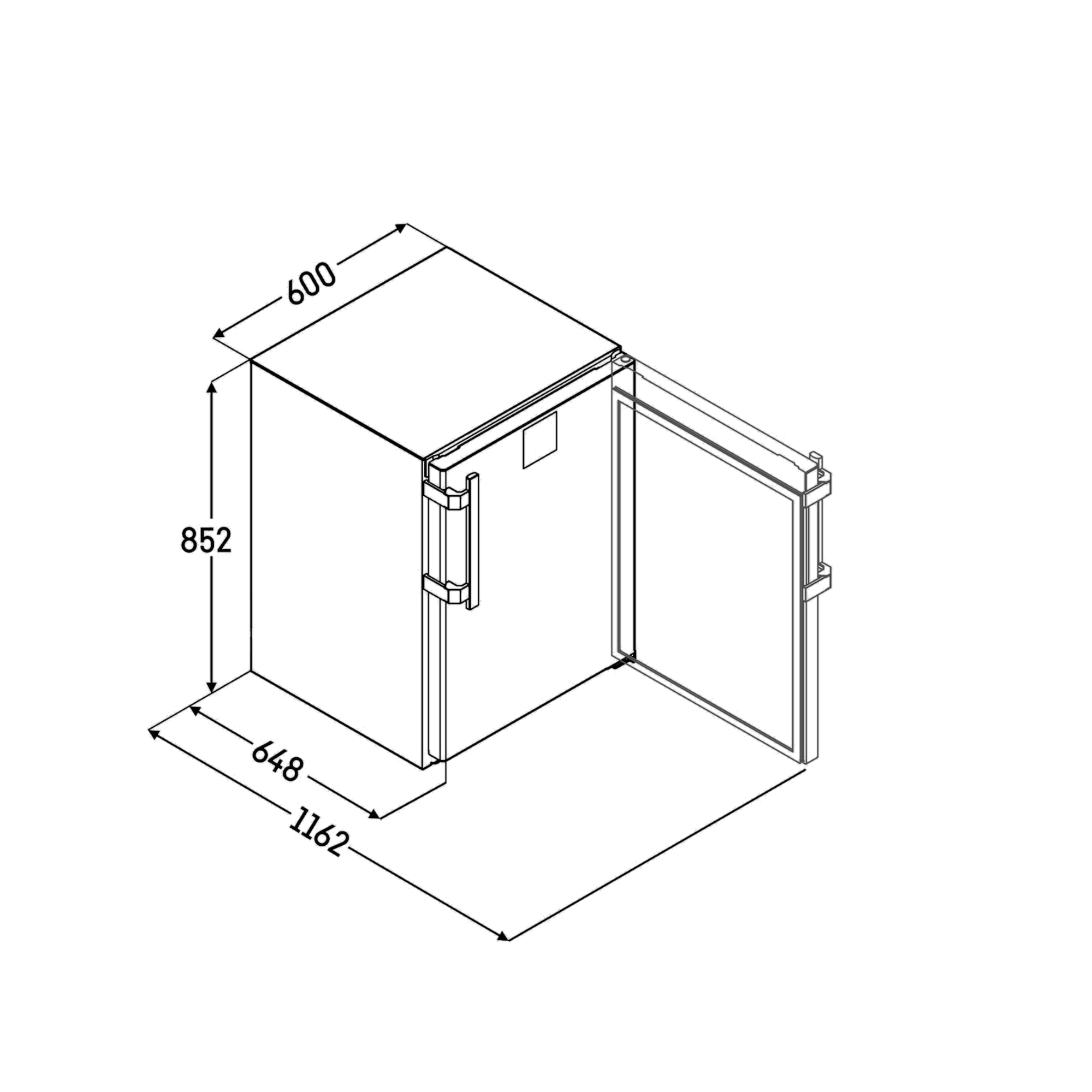 Liebherr FRTvg 1501 Refrigerated Storage Cabinet, suitable for under-counter installation, 93 l, 994870951